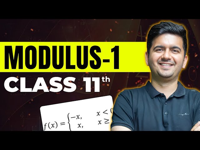 MODULUS #1 : Basic Mathematics | JEE 2026 | Class 11th