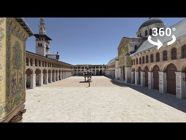 Visit The Umayyad Mosque in Damascus in 360 degrees