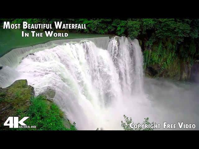 Waterfall Stock Video || 4k VIDEOS || NATURE Relaxing || Amazing Nature Scenery || Nature