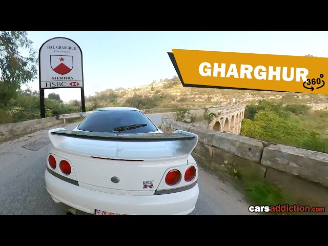 Malta Roads 360° VR - Adventure with Nissan Skyline R33 GTR - Gharghur