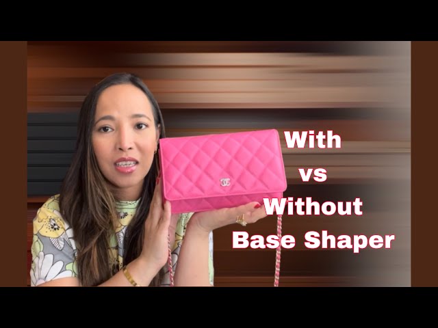 Comparison With or Without the Base Shaper Chanel Wallet on Chain