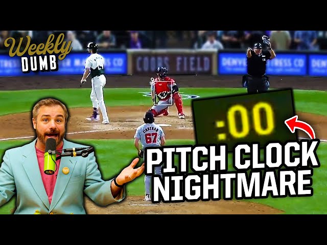 Pitch clock walk-off win for the Rockies & Joey Chestnut banned from hot dog contest | Weekly Dumb