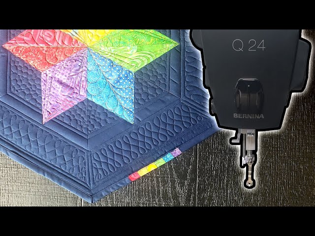 How I Quilted My Shining Star Mini Quilt