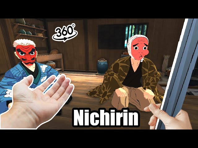 INCREDIBLE🔥 NICHIRIN TANJIRO SWORD in VIRTUAL REALITY 😎 (tanjiro demon slayer vr (anime vr)