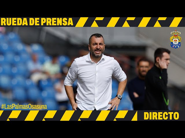 Rueda de prensa de Diego Martínez previa a #LasPalmasOsasuna | UD Las Palmas