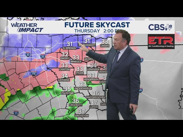 WATCH: CBS19's Brett Anthony gives update on upcoming wintry weather