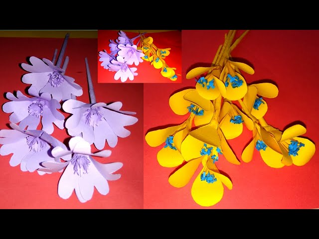 Making flowers out of paper | How to make easy paper flower | DIY paper crafts | flower decor ideas