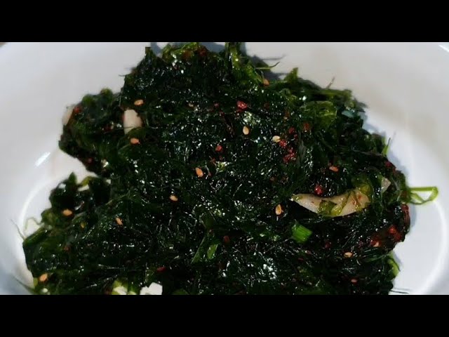 [eng sub] green laver korean food