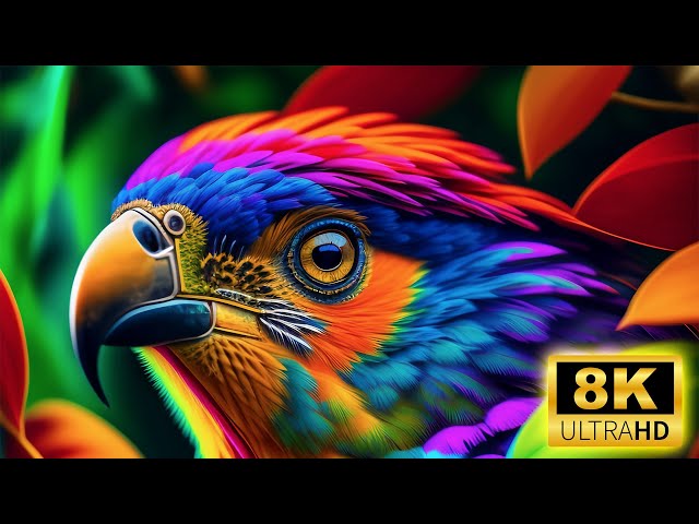 Birds 8K - Special collection of birds 8K ULTRA HD VIDEO with Soothing Music.