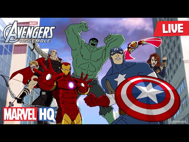 🔴 LIVE! Marvel's Avengers Assemble Full Episodes | Seasons 1-2