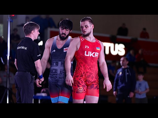 R. Koniev (UKR) vs B. Guruli (GEO) 82kg final. Men greco-roman wrestling.