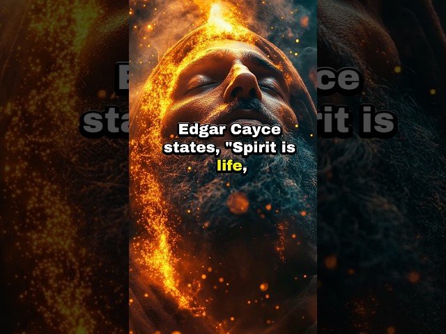 Edgar Cayce states, "Spirit is life. Mind is the builder." #mindfulness #spiritualjourney #life