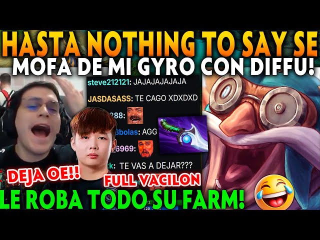 🤣Hasta NOTHING TO SAY lo TROLLEA🤣Matthew le saco DIFFUSAL a su GYRO en DOTA GANADO y pasó esto...