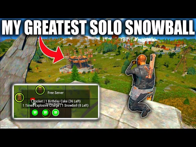 My Greatest SOLO Snowball - Rust Console Edition