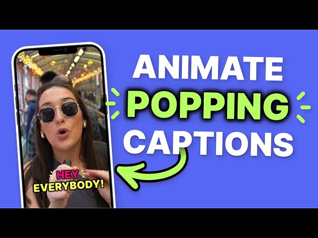 Pop Up Captions | VEED CAPTIONS APP