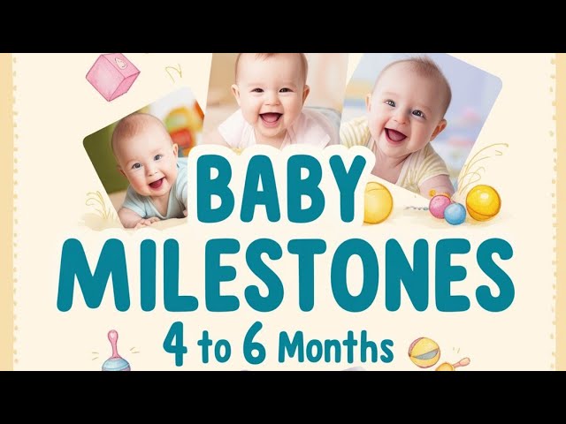 4 to 6 Months Baby Milestones-What to Expect