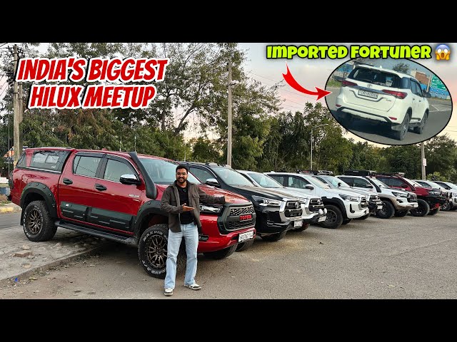 100+ modified hilux at one place | Traffic police  almost caught us