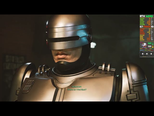 RTX 4090 | Robocop Rogue City | Epic - 4K - DLSS Quality | 7800x3d