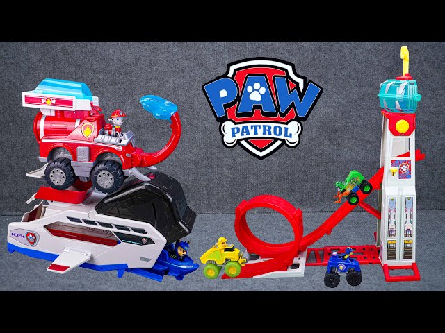 Paw Patrol Mini Trucks Review |Mighty Movie |Paw Patrol Rescue Wheels Super Loop Tower HQ