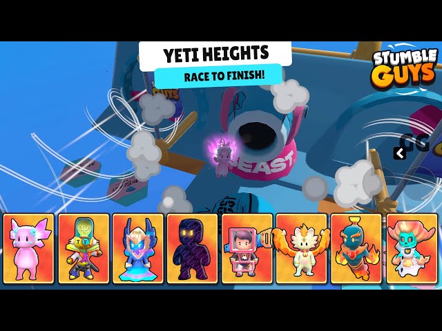 New Map YETI HEIGHTS  vs  NEW SKIN 0.82.1  🔥 Stumble Guys 🔥