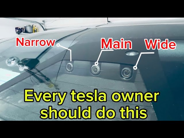 Tesla Front Camera Cleaning Guide