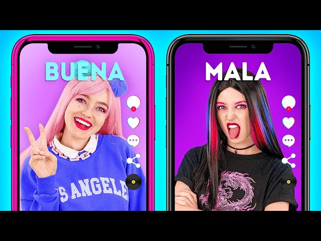 CHICA BUENA VS. MALA | FIRME vs. SUAVE | Situaciones escolares graciosas y de vida por 123 GO Like!