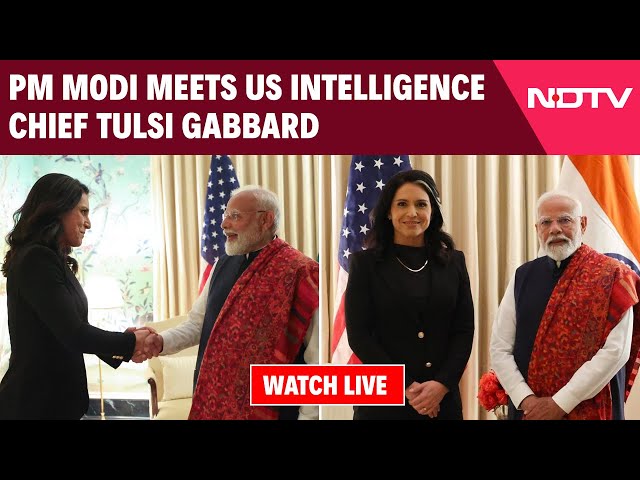 PM Modi US Visit | PM Modi Meets US Intelligence Chief Tulsi Gabbard | Donald Trump Live