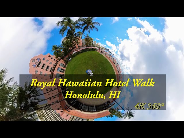 Escape to the Royal Hawaiian Hotel – Stunning 360° of Honolulu’s Pink Palace by the Beach | 4K