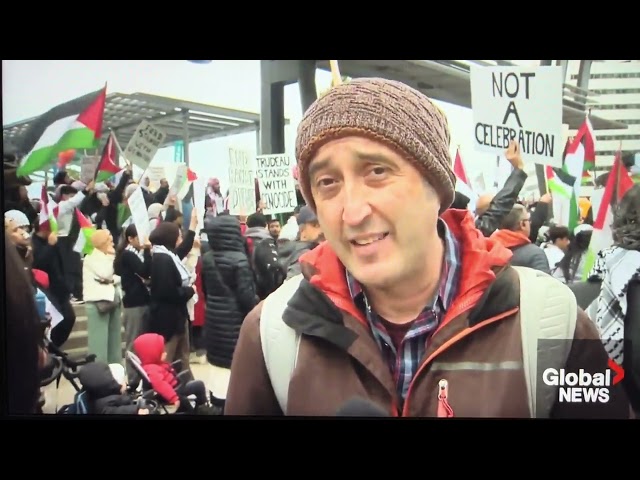 Global News | October 2023 Pro-Palestine Rally | Toronto