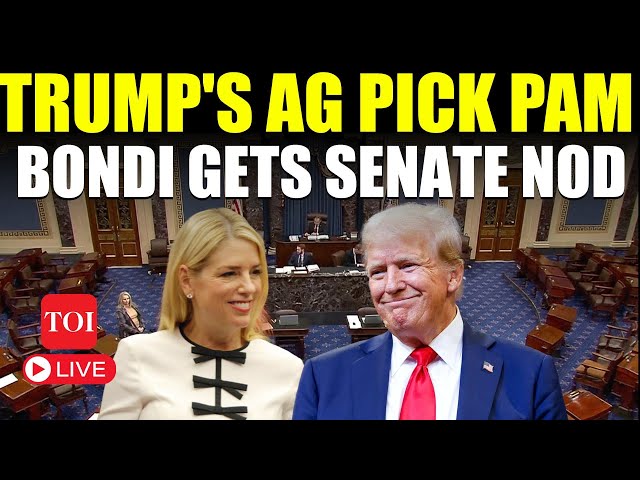 Pam Bondi LIVE: US Senate Confirms Trump's Nominee As Attorney General After Grueling Session