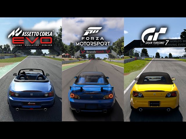 Assetto Corsa Evo (Early Access) vs Forza Motorsport vs Gran Turismo 7