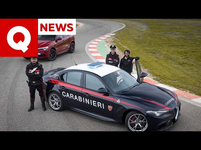 I segreti dell’Alfa Giulia Quadrifoglio dei Carabinieri (con inseguimento) | Quattroruote