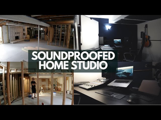 Building a Soundproofed recording studio in your home | Is it possible?