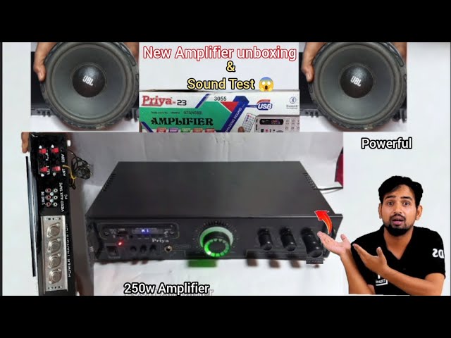 250w Amplifier unboxing | how to make DJ amplifier power DJ sound banaye #youtubevideo #viralvideo