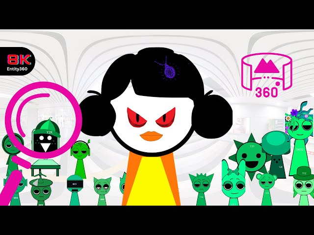 Find All INCREDIBOX SPRUNKI characters  360 VR 8K | SQUID GAME VERSION|