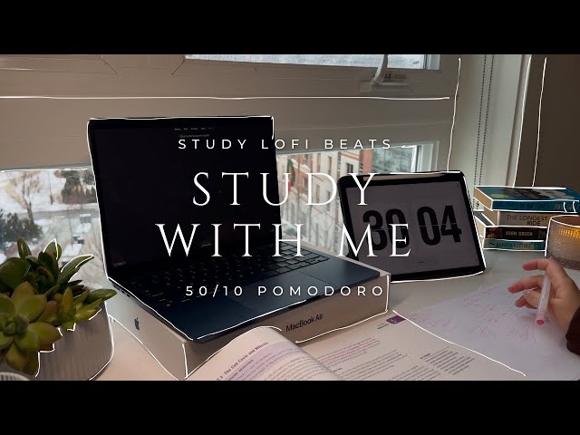 2-HR 50/10 POMODORO 📚 STUDY WITH ME 📚 STUDY LOFI 🎧 CHILL BEATS, NO NOISE, REAL TIME