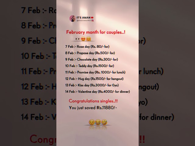 February month for couples... |  #shorts #love #status #quotes