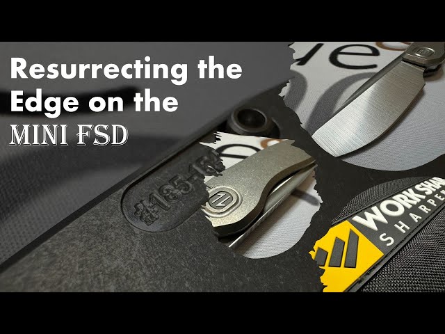 Sharpening: CPM-154 from the Brown Knives Mini FSD on a WorkSharp