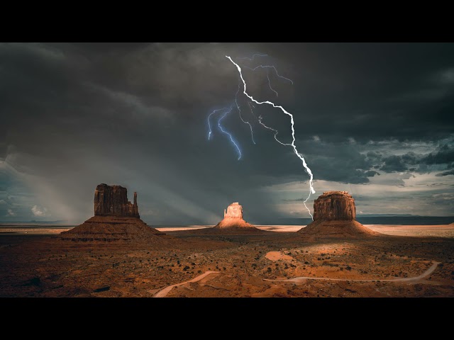 HD Storm in the Desert Video/Background | No Text | No Sound