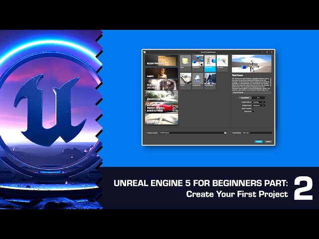 How to Create Your 1st Project in UE5: Unreal Engine 5 for Beginners #2