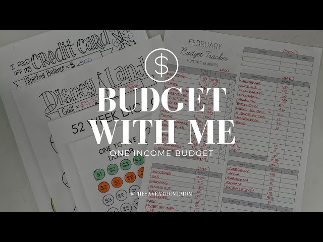 Budget With Me | How to Budget | One Income Budget | Savings Challenge | Cash Envelopes | Feb 2