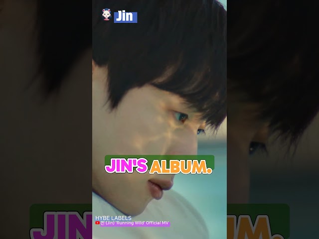 JIN Runs Wild with His Debut Solo Album  Happy!  🤩💖 #Jin #Happy #BTS #Kpop