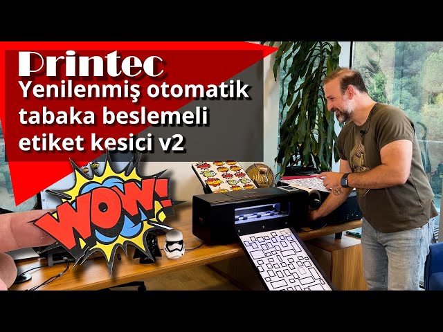 Yenilenmiş Printec Otomatik Etiket Kesici v2