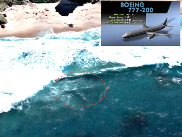 Flight MH370 Found On Google Earth Map Near Cape Of Good Hope, March 2016, UFO Sighting News.