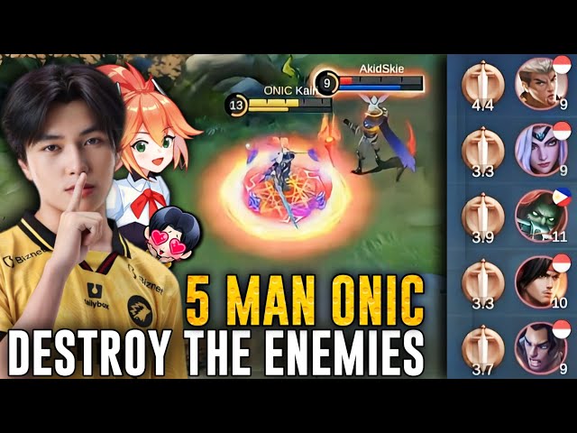 5 MAN ONIC EASILY DESTROY THE ENEMIES | FANNY TUTORIAL BUILD