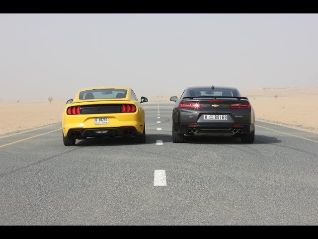 Drag Race: Ford Mustang 2018 vs Chevrolet Camaro 2018