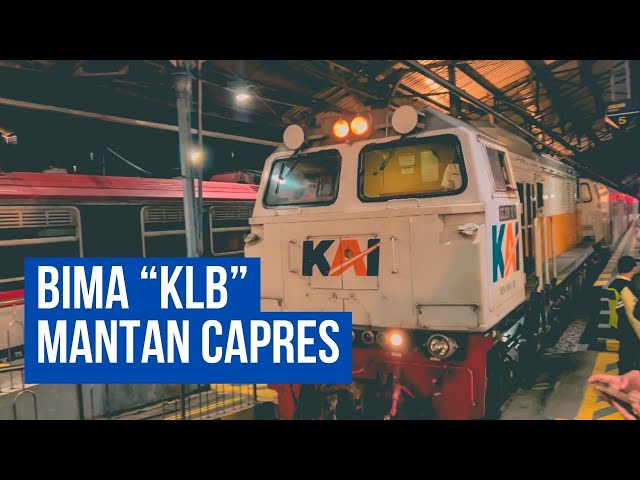 Kereta Api Bima (KA 59) Membawa Pak Ganjar Pranowo Tiba Di Stasiun Tugu Jogja - 4K HDR