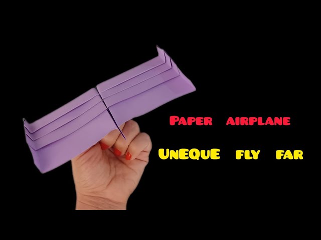 how to make a paper airplane???