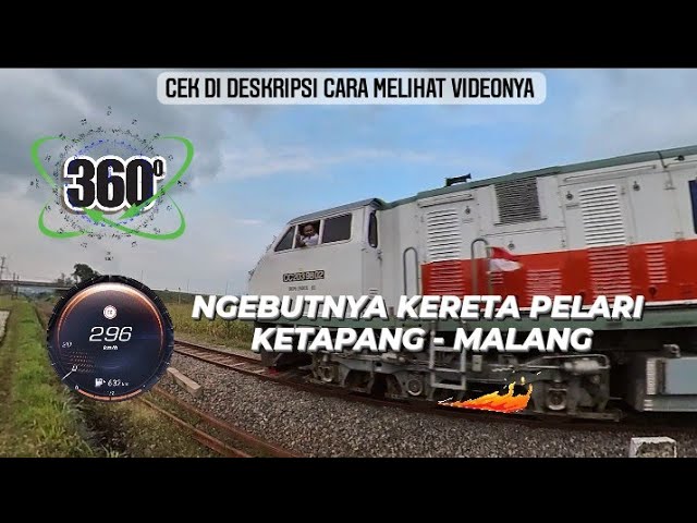 MELIHAT ngebutnya KERETA API dengan mode Vr 360°