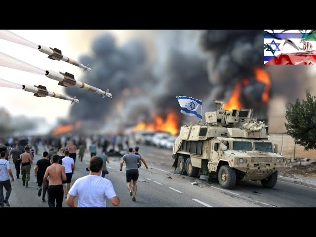 Irani Fighter Jets, Drones & Helicopters Attack on Israeli Army Heavy Weapons Supply Convoy - GTAV